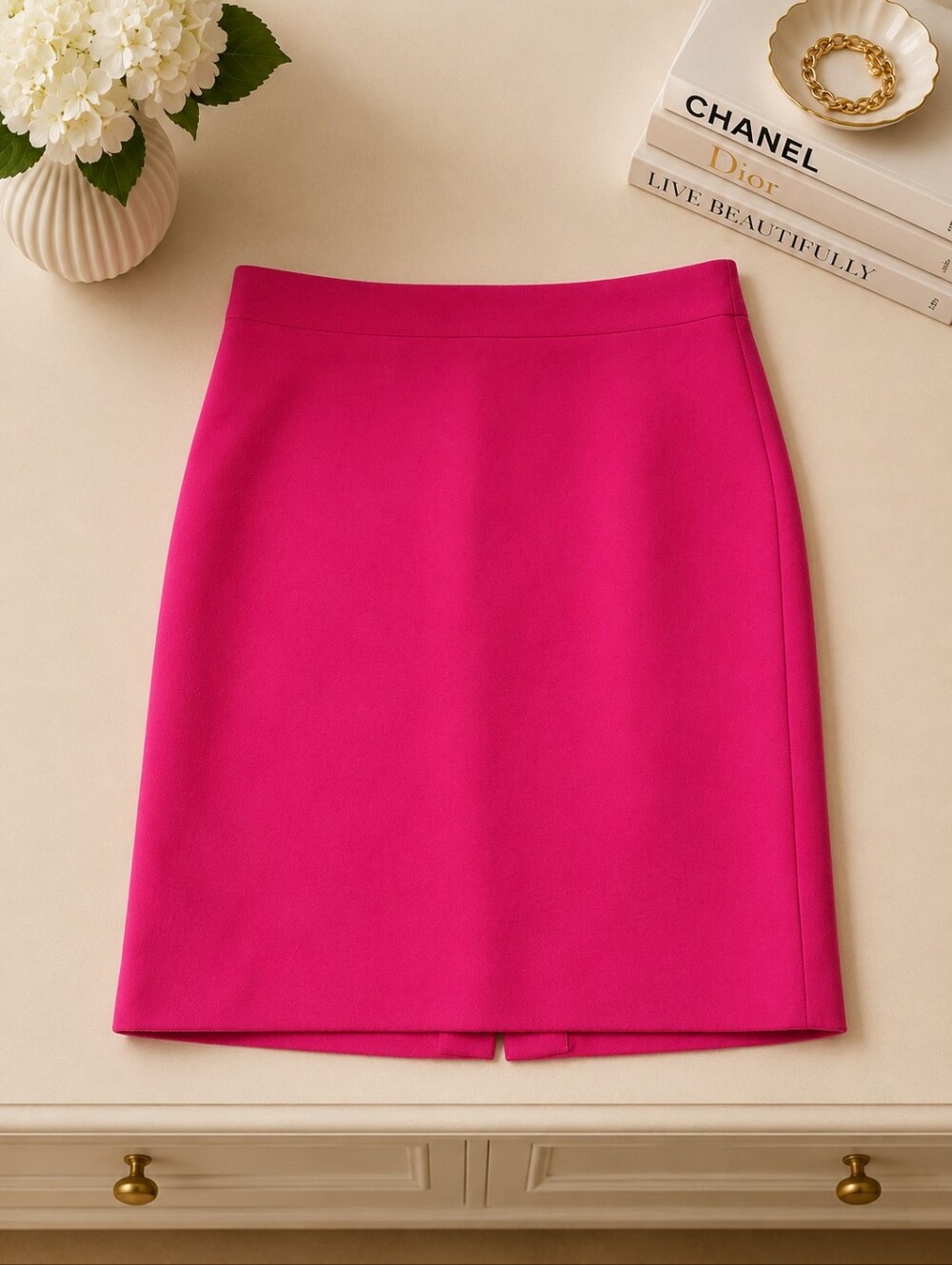 NWOT J. Crew Size 6 Hot Pink Pencil Skirt